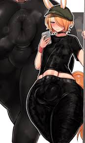 kusonikumarukun, animal ears, animal tail, anus, anus outline - R34 Vault