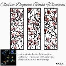 12 dogwood mold & pattern. Second Life Marketplace Cnk Dogwood Trio Stained Glass