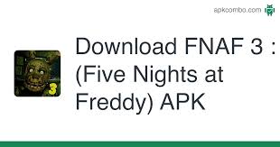 De nuevo en five nights at freddy's 3 volveremos a fazbear's pizza para pasar 5 noches consecutivas y tratar de sobrevivir en la aterradora pizzería. Fnaf 3 Five Nights At Freddy Apk 1 0 Android Game Download