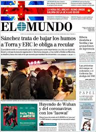 2020 01 31 Periodico El Mundo Espana Periodicos De Espana Toda La Prensa De Hoy Kiosko Net Playbill Broadway
