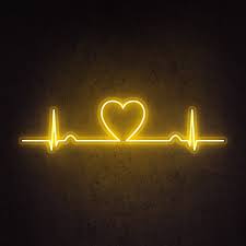 Yellow is so bright and give us good yellow is the color of positive, optimism, youth, reliability and creativity. Love Beat Neon Sign White 39 3 100cm No Neon Signs Neon Artwork Neon Wallpaper
