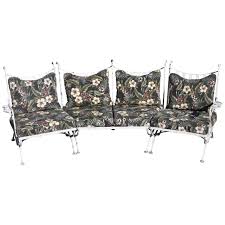 5 out of 5 stars. Vintage Woodard Andalusian Wrought Iron 3 Piece Curved Sunroom Garden Patio Sofa For Sale At 1stdibs