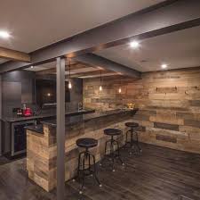 Basements Can Serve Several Purposes For You And Your Home Depending On The Size A Small Baseme Rustic Basement Bar Building A Basement Basement Bar Designs