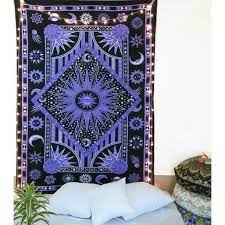 Favorite add to more colors battery fairy string lights christmas 2021 decoration, new year garland fairy string light. Purple Black Sun And Moon Tapestry Twin Size Zodiac Wall Hanging Celestial Tapestries Astrology Horoscope Wall Art By Oussum Walmart Com Walmart Com