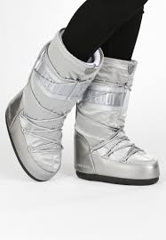 Moon boot low nylon wp 2 womens boots 6 b(m) us women black. Moon Boot Glance Winter Boots Silver Zalando Ie