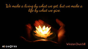 The inherent vice of capitalism is the unequal sharing of blessings; Winston Churchill Quote We Make A Living By What We Get But We