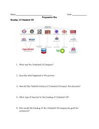 The cartoon is followed by 4 analysis and critical thinking questions. Standard Oil Worksheets Teaching Resources Teachers Pay Teachers