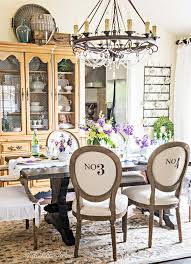 My dining room has seen it's fair mix of chairs. My French Dining Room Dressed Up For Spring Tidbits Twine