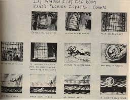 Citizen Kane Orson Welles Storyboard 1941 Art Story Storyboard Storyboard Film