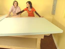 Clamp the plywood to a work table and cut the strips with a circular saw. How To Build A Sewing Table Top How Tos Diy