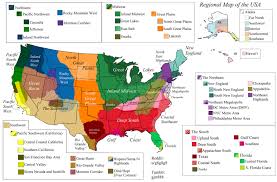 Regions Of The United States Vivid Maps While there are no officially designated a single state may be part of several different regions.