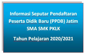 Jalur afirmasi diperuntukkan bagi peserta didik jenjang sma/smk yang berasal dari keluarga ekonomi tidak mampu dan peluang distribusi kewilayahan. Informasi Seputar Pendaftaran Peserta Didik Baru Ppdb Jatim Sma Smk Pklk Tahun Pelajaran 2020 2021