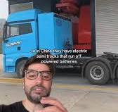 Changing Electric Batteries on Semi Trucks