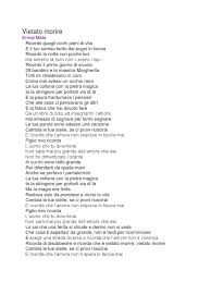 Ricordo la notte con poche luci Vietato Morire Ermal Meta