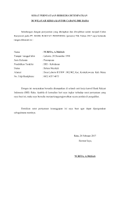 Anda juga perlu melampirkan beberapa dokumen utama seperti fotokopi saya telah membaca semua persyaratan dan bersedia memenuhi semua ketentuan perusahaan, termasuk menjalani masa intership selama 3. Contoh Surat Pernyataan Bersedia Tidak Menikah Contoh Cute766