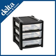 We did not find results for: Buy Wham Shallow 3 Drawer Storage Unit Black Clear 12285