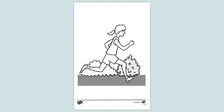 Princesse mononoke, snow white, nya, bubblegum and other princesses. Free Running Girl Colouring Sheet Primary Resources