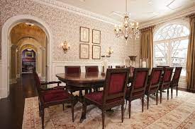 It is furnished as it would have been in the 1810s and 1820s by the second owners, charles carnan ridgely and his wife priscilla dorsey. Reddish Accents In A Classic Luxury Dining Room Large Dining Room Luxury Dining Room Traditional Dining Room