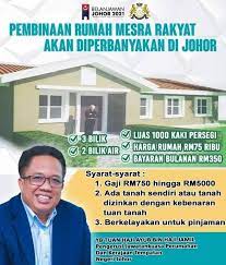 Permohonan rumah mesra rakyat johor 2019. Komuniti Johor Infomakmurjohor Rumah Mesra Rakyat Facebook