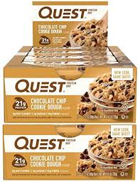 Some bring vitamins, minerals, and other nutritional value to the table while others are, for the most part. Amazon Com Quest Nutrition Protein Bar Choc Chip Cookie Dough Low Carb Meal Replacement Bar With 20 Gram Protein High Fiber Gluten Free 24 Count Grocery Gourmet Food