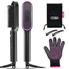 Hair Straightener Brush Straightening Brush With Anti Scald 39s Fast Heating 5 Heat Levels A Hair Brush Straightener Straightening Brush Hair Straightener