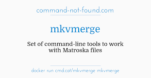Mkvtoolnix is a free mkv manager that lets you create, edit, and view mkv files in a graphical user interface. Command Not Found Com Mkvmerge