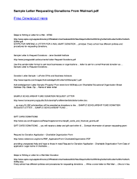 In this case, you must set up the presenter display layout to show presenter notes. Donations From Walmart Request Letter Fill Online Printable Fillable Blank Pdffiller