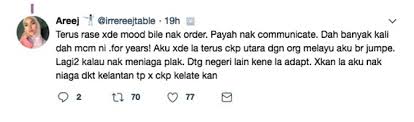 Bahasa kelantan merupakan bahasa/loghat yang mirip dengan bahasa melayu pattani yang juga dituturkan di sebagian. Rimas Dengan Peniaga Kelantan Belajarla Cakap Kl
