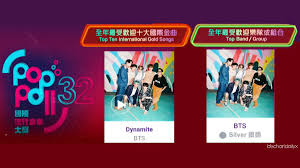 Beginning in 1978, it is the oldest major award in hong kong, even earlier than the jade solid gold top 10 awards. Btschartdaily Stream On Twitter Bts Twt Won 2 Awards At This Year S Rthk International Pop Poll Awards In Hong Kong Top Band Group Bts Twt Silver Top Ten International