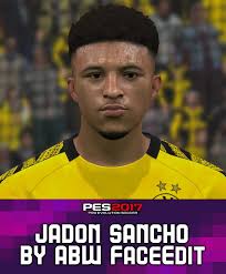 In the game fifa 21 his overall rating is 87. Pes 2017 Faces Jadon Sancho By Abw Faceedit Soccerfandom Com Free Pes Patch And Fifa Updates