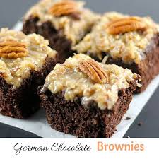 German Chocolate Brownies Baked In Our 9 X 13 Usa Pan Usapan Usapanbakeware Brownies Browniere Brownie Recipes German Chocolate Brownies No Bake Brownies