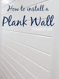 (1) you're usually working over your head. How To Install A Plank Wall Tongue And Groove Sawdust Girl