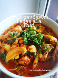 Aku tak pernah tiru mana mana resepi pun. Resipi Ayam Pedas Cendawan Ala Thai Vanilla Freak