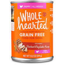 Shop petco for a variety of pet food, supplies, and services. Wholehearted Grain Free Puppy Chicken And Vegetable Recipe Wet Dog Food 13 2 Oz Case Of 12 Petco