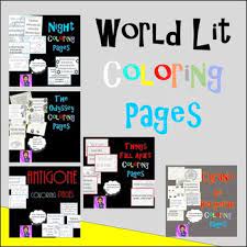 For boys and girls, kids and adults, teenagers and toddlers, preschoolers and older kids at school. World Literature Posters Coloring Pages Bundle Digital Activity Tpt