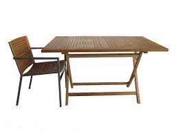 Meja mudah alih boleh laras dan lipat nyahkotak, pasang dan uji. Florence Folding Table Hod97 Nat R130 Horestco Furniture