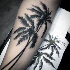 My absolute love for palm trees!! 100 Palm Tree Tattoos For Men Tropical Design Ideas Tree Sleeve Tattoo Tree Leg Tattoo Tree Tattoo Arm Sleeve