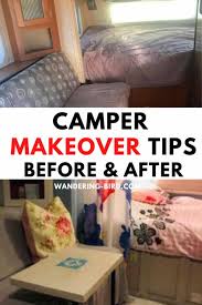 This camper makeover is one of the most beautiful and inspiring camper makeovers ever! Camper Makeover 5 Easy Tips To Renovate Your Rv Motorhome Or Trailer
