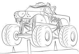 Monster Truck Para Colorear