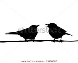 Bird Sitting On Branch Drawing Vector Drawing Two Birds Sitting On Branch By Basel101658 Via Shutterstock Vector Drawing Drawings Two Birds