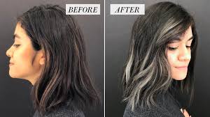 Have you ever tried the highlights on your hair？ the suitable highlights will enhance much fresh and charming factors to your hair and light up any hairstyles in here are 50 latest highlighted ideas for black hair below. I Added Smoky Gray Highlights To My Brown Hair Before And After Allure