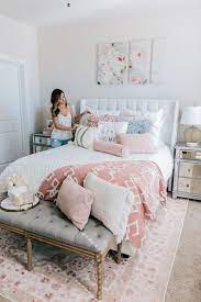 Paint walls with different shades of one color, keeping the darker hue closer to the bottom for a beautiful effect. 77 Romantic And Tender Feminine Bedroom Design Ideas Digsdigs