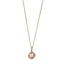 9ct Rose Gold Cubic Zirconia Knot Pendant Ernest Jones Gold Michael Kors Gold Gold Tone Necklace