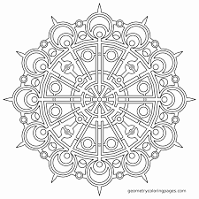 Print easy simple mandala 82 coloring pages. Complex Geometric Mandala Coloring Pages Novocom Top