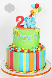 Attractive 1st Birthday Cake For 1 Year Old Boy Elephant Bright Birthday Cake Children S Birthday Cakes Elephant Birthday Cakes Bright Birthday Cakes Cool Birthday Cakes