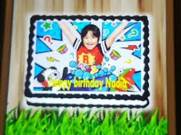 Birthdays are indeed the best days of our lives and no matter how old we grow up, the urge to. Edible Ryan S World Birthday Party Icing Edible Cake Topper 1 4 Sheet Ebay