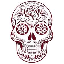 Chef « tête », 1050; Sticker Tete De Mort Mexicaine 30x21 Cm Bordeaux Tdm007 Cdiscount Maison