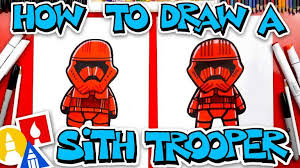 How To Draw A Sith Trooper From Star Wars Art For Kids Hub Art Lessons Elementary Drawings