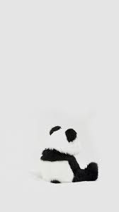 Black And White Panda Wallpaper Minimal Simple Panda Back Iphone 6 Plus Wallpaper Panda Wallpapers Panda Wallpaper Iphone Cute Panda Wallpaper