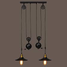 Buy Industrial Vintage Hanging Pulley Pendant Ceiling Holder Chandeliers Lamp Fixture For E27 Bulb At Affordable Prices Free Shipping Real Reviews With Photos Joom